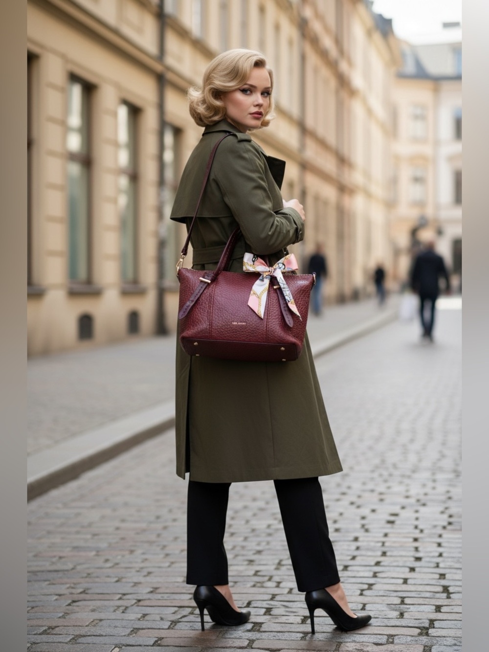 Ted Baker Olmia in OxBlood Crossbod Tote- Like New - Picture 2 of 13